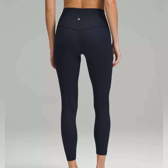lululemon athletica Pants - Lululemon Athletica Navy Blue Ribbed Leggings size 14